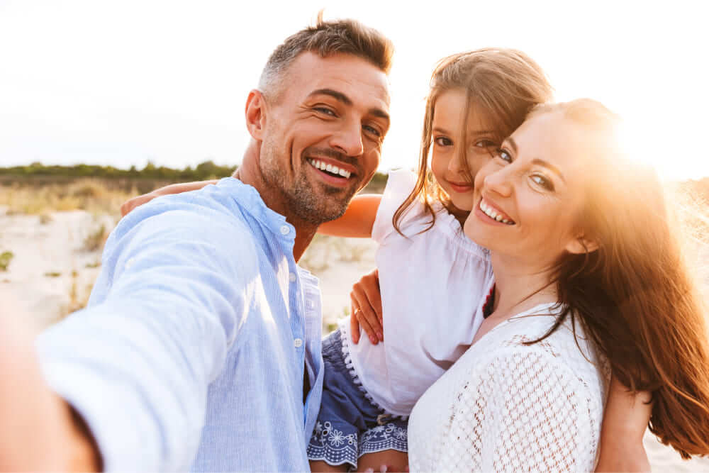 Happy Family on a Beach